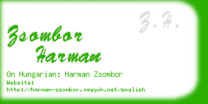 zsombor harman business card